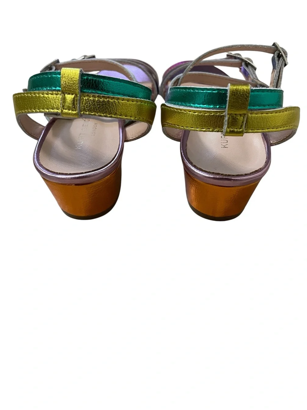 Kurt Geiger Rainbow Metallic Mini Piera Sandals